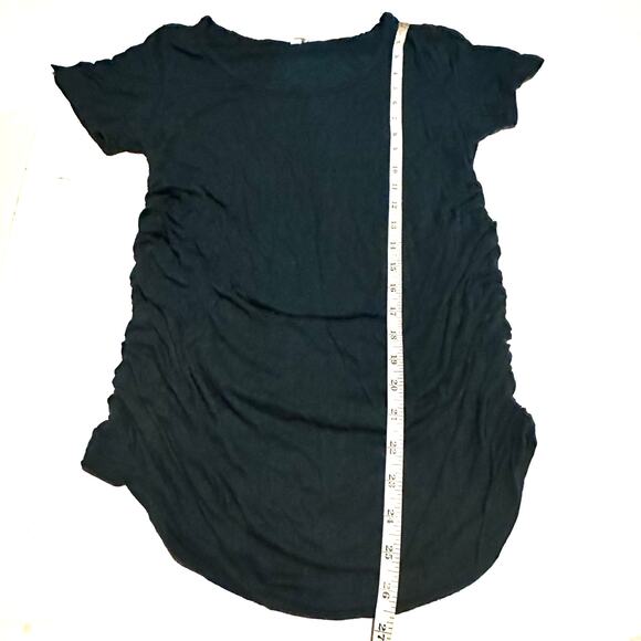 Pink Blush Ruched Maternity Short Sleeve T-Shirt Top Women's S Small - Picture 8 of 8